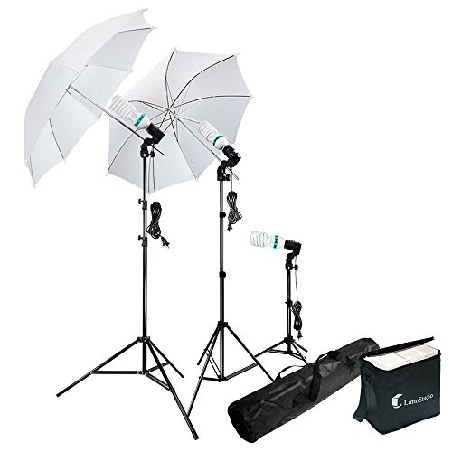 Photography Photo Portrait Studio 600W Day Light Umbrella Continuous Lighting Kit by LimoStudio, LMS103 Photography Photo Portrait Studio 600W Day Light Umbrella Continuous Lighting Kit by LimoStudio, LMS103