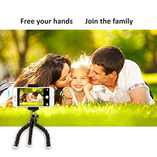 Phone tripod, UBeesize Portable and Adjustable Camera Stand Holder with Remote and Universal Clip for iPhone, Android Phone, Camera, Sports Camera GoPro Phone tripod, UBeesize Portable and Adjustable Camera Stand Holder with Remote and Universal Clip for iPhone, Android Phone, Camera, Sports Camera GoPro