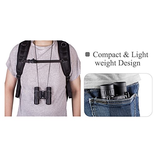 BNISE Mini Binoculars Compact Design, 10x25 Clear Optical Lens, Ultra-Vision, Easy to Carry and Suitable for Travel, Concert, Children, and Bird Watching, Pocket Size