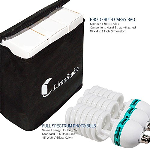 Photography Photo Portrait Studio 600W Day Light Umbrella Continuous Lighting Kit by LimoStudio, LMS103 Photography Photo Portrait Studio 600W Day Light Umbrella Continuous Lighting Kit by LimoStudio, LMS103