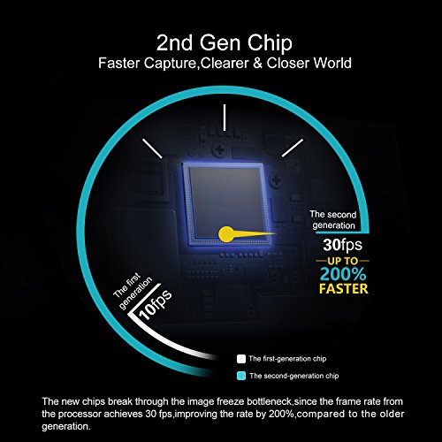 Wireless Endoscope, Depstech WiFi Borescope Inspection Camera 2.0 Megapixels HD Snake Camera for Android and IOS Smartphone, iPhone, Samsung, Tablet - Black(11.5FT) Wireless Endoscope,