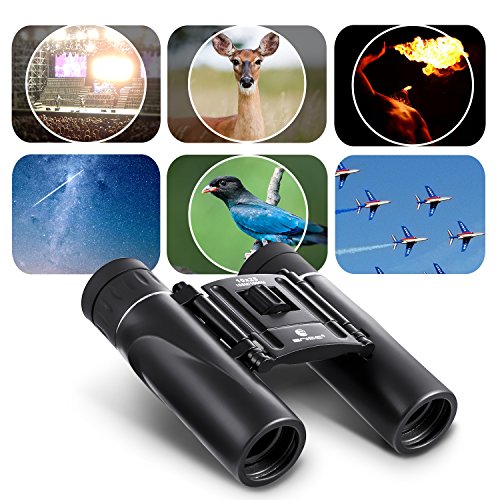 BNISE Mini Binoculars Compact Design, 10x25 Clear Optical Lens, Ultra-Vision, Easy to Carry and Suitable for Travel, Concert, Children, and Bird Watching, Pocket Size