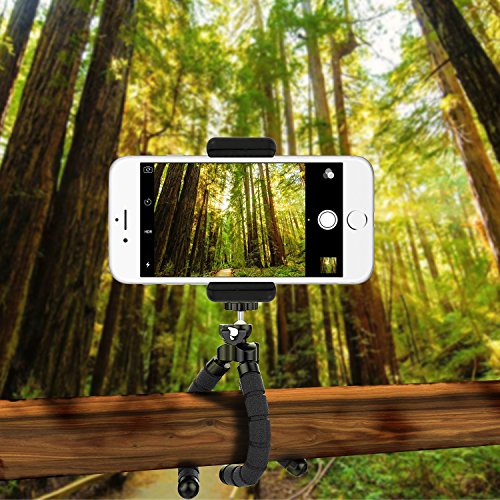 Phone tripod, UBeesize Portable and Adjustable Camera Stand Holder with Remote and Universal Clip for iPhone, Android Phone, Camera, Sports Camera GoPro Phone tripod, UBeesize Portable and Adjustable Camera Stand Holder with Remote and Universal Clip for iPhone, Android Phone, Camera, Sports Camera GoPro