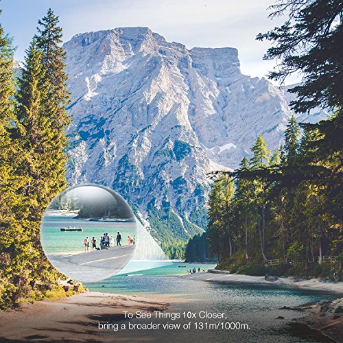 SUNCORE Binoculars Folding Pocket 10x22 HD Compact Travel Binoculars Mini Binoculars for Kids bird watching Concerts